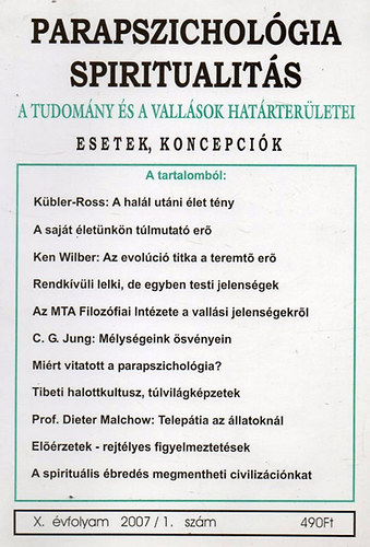 Parapszichológia-Spiritualitás 2007/1.