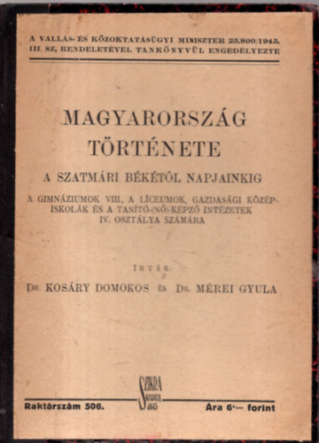 Magyarorszg trtnete a szatmri bktl napjainkig