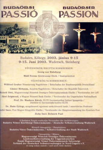 Kovács József László - Budaörsi passió - Budaörser Passion