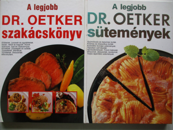 Dr. Oetker - 2db Dr. Oetker könyv: A legjobb - DR. OETKER szakácskönyv + A legjobb DR OETKER sütemények