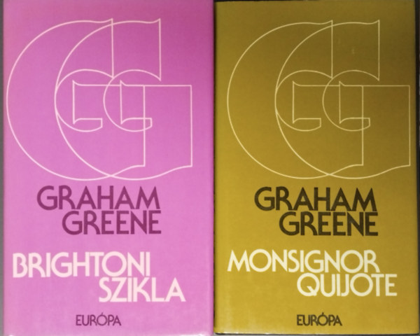 SZERZ Graham Greene FORDTOTTA Ungvri Tams Debreczeni Jlia - 2db Graham Greene knyv : Monsignor quijote - Brightoni szikla - (Eurpa Knyvkiad)