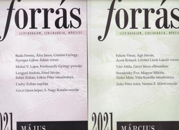 Buda Ferenc  (szerk.) F�zi L�szl� (szerk.) - Forr�s 2021 m�rcius, m�jus