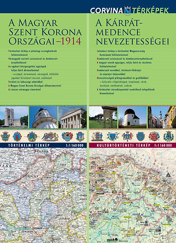 A Magyar Szent Korona orszgai 1914 - A Krpt-medence nevezetessgei - 1:1 160 000