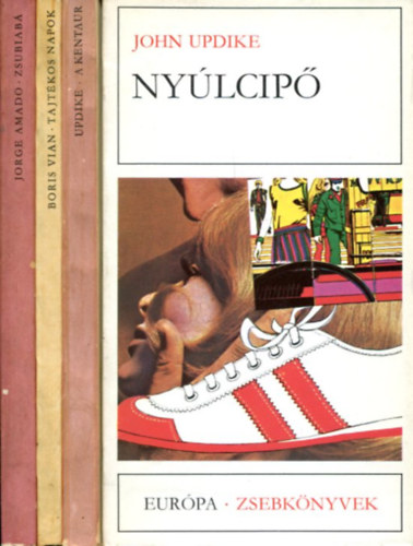 John Updike - Boris Vian - Jorge Amado - 4 db Eur�pa zsebk�nyvek reg�ny (Zsubiab�-Tajt�kos napok-A Kentaur-Ny�lcip�)