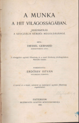 A munka  a hit vil�goss�g�ban