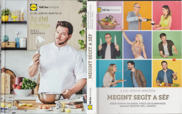 Széll Tamás - Az étel iskolája Széll Tamással + Megint segít a séf (A LIDL konyha bemutatja) ( 2 kötet )