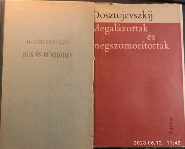 Fjodor Mihajlovics Dosztojevszkij - Fjodor Mihajlovics Dosztojevszkij regények - 2 kötet