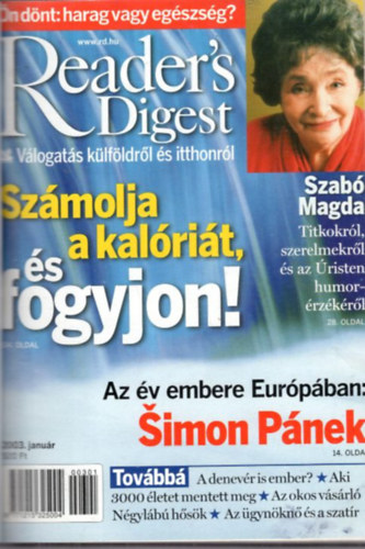 Luk�cs Tam�s - Reader's digest �js�gok 2003. teljes �vfolyam ( k�t k�tetbe k�tve )