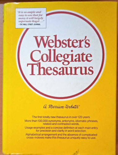 Webster's Collegiate Thesaurus