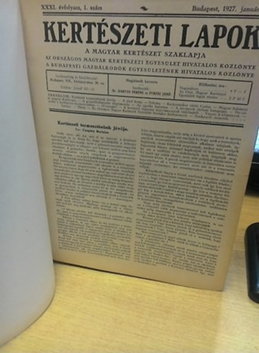 Fredi Jen szerk. Darvas Ferenc - Kertszeti lapok 1926-27 teljes vfolyam (XXX.-XXXI. vfolyam egybektve)
