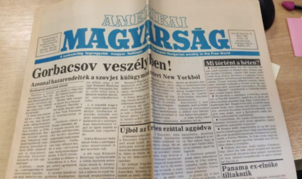 Amerikai Magyars�g 1988 okt�ber 8
