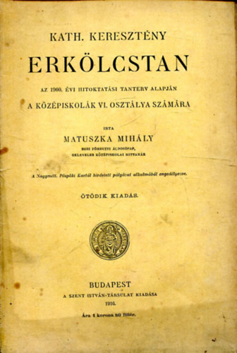 Kath. Keresztny erklcstan