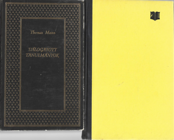 Thomas Mann - 2 db könyv, Egy szélhámos vallomásai, Válogatott tanulmányok