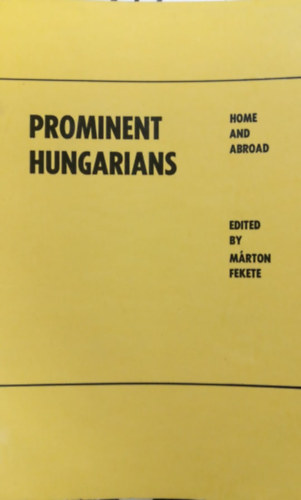 Fekete Mrton - Prominent Hungarians (Home and abroad)