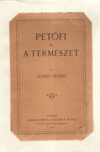 Lenkei Henrik - Petfi s a termszet