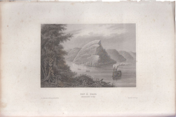 Cap � l'Ail-Mississippi river - Mississippi foly� (18x28 cm lapm�ret� eredeti ac�lmetszet) - USA, �szak-Amerika