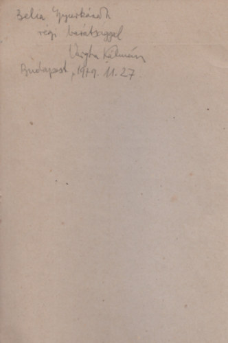 Vargha K�lm�n - ,,Gyarl� �r�m�k boldog �nekese" (Berda J�zsef indul�sa) (Dedik�lt)