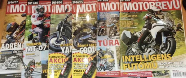 6 db Motorrev� magazin