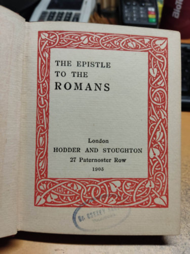 The Epistle to the Romans