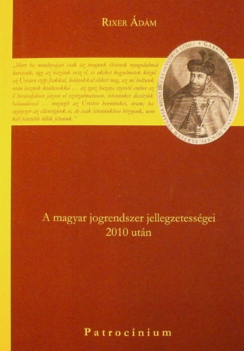 Rixer dm - A magyar jogrendszer jellegzetessgei 2010 utn