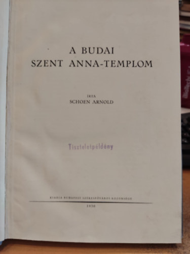 Schoen Arnold - A budai Szent Anna-templom