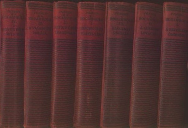 Ponson Du Terrail - Rocambole lete s kalandjai I-III. + Rocambole hstettei I-IV. (7 ktetben)