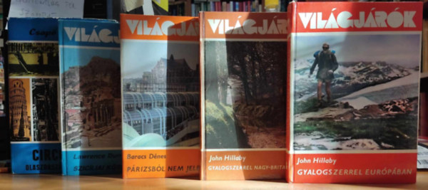 Baracs D�nes, John Hillaby, Csap� Gy�rgy Lawrence Durrell - 5 dv Vil�gj�r�k, Eur�pa: Circolare (Olaszorsz�g �tk�zben)(79); Gyalogszerrel Eur�p�ban (108); Gyalogszerrel Nagy-Britanni�ban (130); P�rizsb�l nem jelentettem (156); Szic�liai k�rhinta (175)