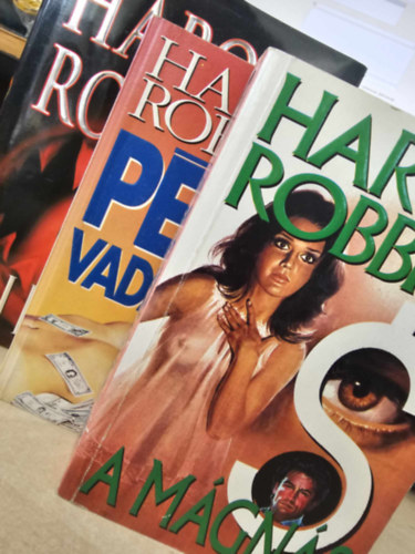 Harold Robbins - 3 db Harold Robbins egytt: A mgns, Pnzvadszok, Piranyk