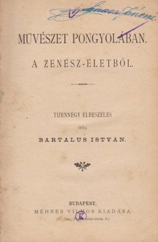 Bartalus István - Művészet pongyolában a zenész-életből