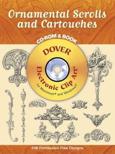 Ornamental Scrolls and Cartouches (Book & CD)