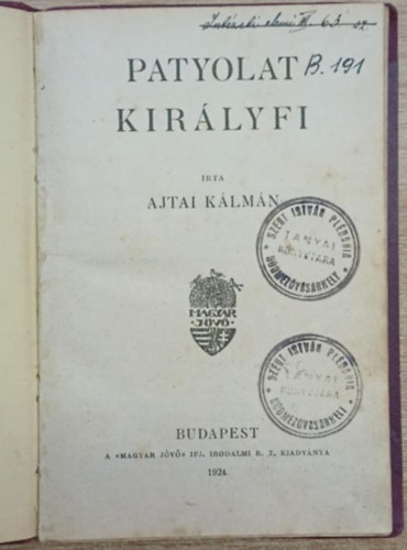 Ajtai Kálmán - Patyolat királyfi