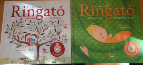 Maros Krisztina, Bogdán Viki Gróh Ilona (illuszt.) - 2 db Ringató: Hatvan magyar népdal + Ölbéli játékok, mondókák, dalok