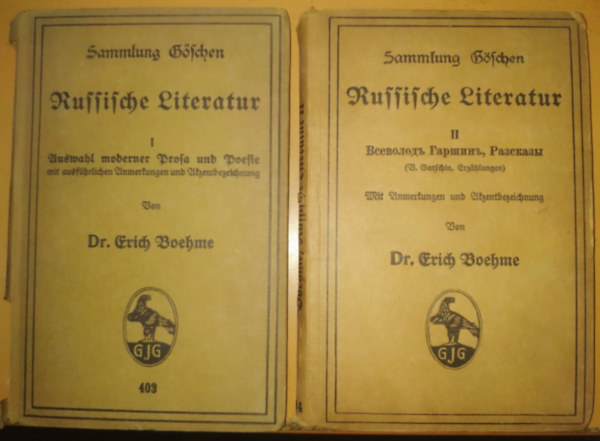 dr. Erich Boehme - Russische Literatur I.-II. 403, 404 - Sammlung Gschen