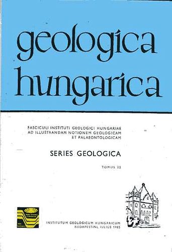 Dr. Hmor Gza - Geologica hungarica - Series Geologica - Tomus 22