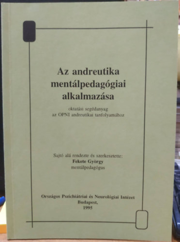 Az andreutika mentlpedaggiai alkalmazsa