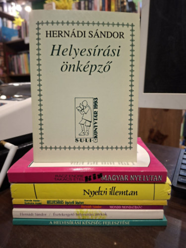 R�cz Endre - Deme-Gr�tsy-Wacha, Hern�di S�ndor, Szende Alad�r- Szabolcs �rp�d Tak�cs Etel - Magyar nyelvtan, K�NYVMENT� AJ�NLAT 7 db: Kis magyar nyelvtan, Nyelvi illemtan, A helyes�r�si k�szs�g fejleszt�se, �sztekerget� helyes�r�si j�t�kok, Helyes�r�si �nk�pz�, Mondd mondatban!, Helyes�r�s l�p�sr�l l�p�sre,