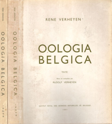 Rene Verheyen - Oologia Belgica I-II. (Belgiumi tojstan)