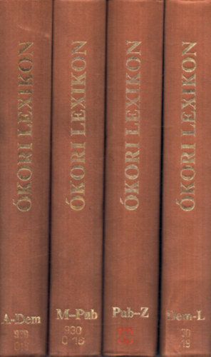 Pecz Vilmos  (szerk.) - kori lexikon I-IV. (reprint)