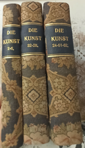 Richard Muther - Die Kunst 2-6. - Die kunst 32-28. - Die kunst 24-61-62. (3 ktet)