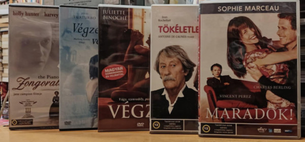 Charlotte Rampling, Juliette Binoche, Jeremy Irons, Emily Watson, Holly Hunter Sophie Marceau - 5 db filmdráma: Maradok! + Tökéletlen páros + Végzet + Végzetes végjáték + Zongoralecke (5 DVD)