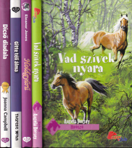 Eleanor Jones, Therese Mohn, Joanna Campbell Angela Dorsey - 4 db. PonyClub (Vad sz�vek nyara + Holdgy�r� + Gitte t�li �lma + Dics� diadala)