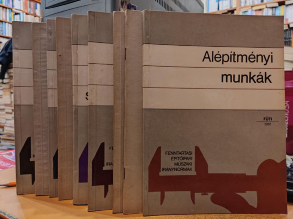 F�ti - 10 db �p�t�ipar: Al�p�tm�ny munk�k (+ helyesb�t�s, b�v�t�s); �p�letg�p�szet (+ helyesb�t�s, b�v�t�s); Kever�kek �s ideiglenes seg�dszerkezetek (+ helyesb�t�s, b�v�t�s); K�zm��p�t�s helyesb�t�s �s b�v�t�s + Vill