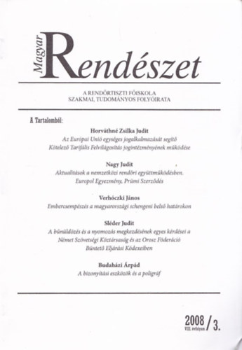 Budahzi rpd Nagy Judit - Magyar Rendszet 2008 VIII. 3