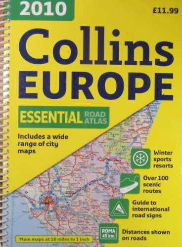 Collins Europe Essential Road Atlas 2010