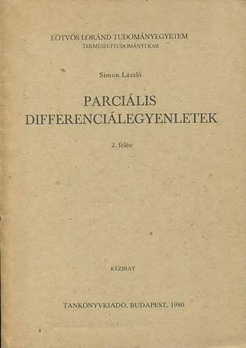 Simon Lszl - Parcilis differencilegyenletek 2. flv