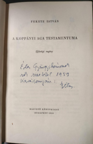 Fekete István - A koppányi aga testamentuma
