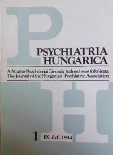 Psychiatria Hungarica - 1. IX. évf. 1994