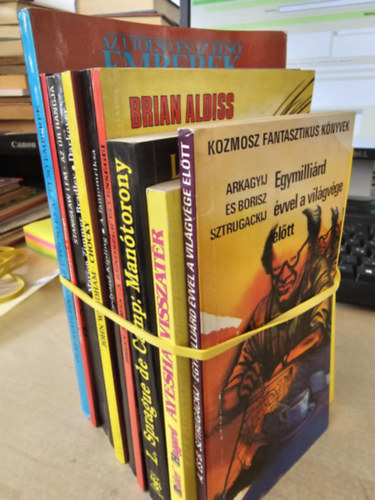 John Christopher, Stanislaw Lem, Marion Zimmer Bradley, John Wyndham, Rudyard Kipling, Brian Aldiss, L. Sprague de Camp, Ridder Haggard, A. �s B. Sztrugackij William Olaf Stapledon - 10db scifi, K�NYVMENT� AJ�NLAT: Az utols� �s az els� emberek+ Vesz�lyben a bolyg�+ Az �r hangja+ Darkover+ Chocky+ A fantomriksa+ A rendszer ellens�gei+ Man�torony+ Ayesha visszat�r+ Egymilli�rd �vvel a vil�gv�ge el�tt