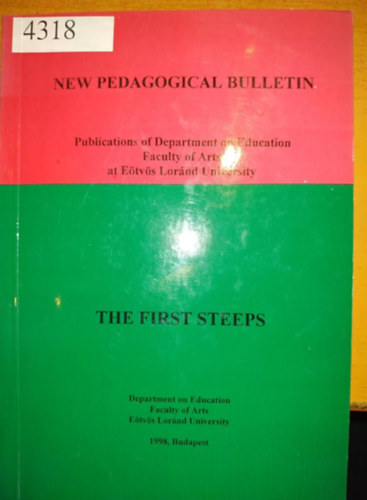 Dr. Bbosik Istvn - The First Steeps - New Pedagogical Bulletin