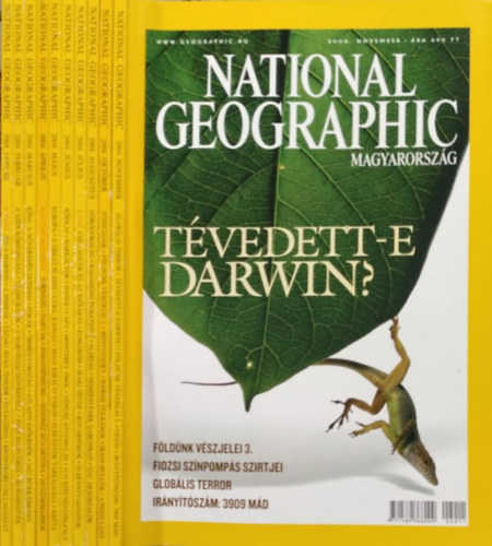 Papp Gbor  (fszerk.) - National Geographic Magyarorszg 2004/1-8., 10-11. (10 db szrvnyszm)